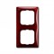 Рамка 2 поста, красный фойер, ABB 2512-97-507 Basic 55 - фото 68374