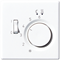 Накладка терморегулятора, белый, пластик, Jung LSFTR231PLWW - фото 68438