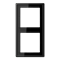 Рамка 2 поста, черный, Jung LS990 (пластик) LS982SW - фото 68575