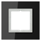Рамка 1 пост, черное стекло, Jung LS Plus (стекло) LSP981GLSW - фото 68675