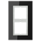 Рамка 2 поста, черное стекло, Jung LS Plus (стекло) LSP982GLSW - фото 68676