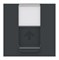 Накладка RJ45, антрацит, 2 модуля, Unica New Schneider NU941154 - фото 69354