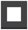 Рамка 1-постовая, горизонтальная, черное стекло / антрацит, Unica New Schneider NU600286 - фото 69542
