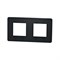 Рамка 2-постовая, антрацит, Unica New Schneider NU200454 - фото 70961