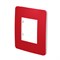 Рамка 1-постовая, красная / белый, Unica New Schneider NU280213 - фото 71026