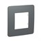Рамка 1-постовая, дымчато-серый / белый, Unica New Schneider NU280221 - фото 71303