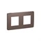 Рамка 2-постовая, шоколад / антрацит, Unica New Schneider NU280417 - фото 71737
