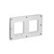Рамка 2-постовая, дымчато-серый / белый, Unica New Schneider NU280421 - фото 71803