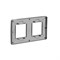 Рамка 2-постовая, дымчато-серый / антрацит, Unica New Schneider NU280422 - фото 71834