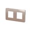 Рамка 2-постовая, медь / антрацит, Unica New Schneider NU280458 - фото 72279