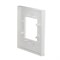 Рамка 1-постовая, горизонтальная, матовое стекло / белый, Unica New Schneider NU600289 - фото 72669