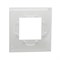 Рамка 1-постовая, горизонтальная, матовое стекло / белый, Unica New Schneider NU600289 - фото 72670