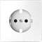 Накладка розетки электрической со шторками, белый лотос, Merten MTN2330-6035 - фото 72819