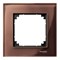 Рамка 1 пост, коричневый махагон, Merten M-Elegance Стекло MTN4010-3215 - фото 73117