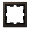 Рамка 1 пост, мокко (металл), Merten MTN4010-6552 - фото 73450