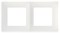 Рамка двойная CLASSIC, белый, PLK1020031 Plank Electrotechnic - фото 76931