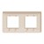Рамка 2-постовая, бежевый, Unica New Schneider NU200444 - фото 77804