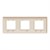 Рамка 3-постовая, бежевый, Unica New Schneider NU200644 - фото 77812