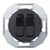 Выключатель двухклавишный, черный, Renova WDE011216 Schneider - фото 80125