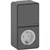 Блок из розетки 220В и переключателя, накладной IP55, черный, Mureva Styl Schneider MUR36024 - фото 88022