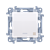 Выключатель крестовой одинарный с подсветкой, белый, SIMON10 - фото 88202