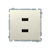 Розетка USB зарядка, двойная, 2.1А, бежевый, Basic Simon - фото 88212