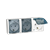 Розетка электрическая тройная с заземлением и прозрачной крышкой, белый, AQUARIUS IP54 Simon - фото 88229