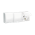 Розетка электрическая тройная с заземлением и крышкой, белый, AQUARIUS IP54 Simon - фото 88230