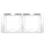 Рамка двойная, белый, Basic Neos Simon - фото 88265