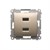 Розетка USB для зарядки, двойная, 2.1А, золото, SIMON54 - фото 88549
