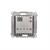 Терморегулятор для теплого пола с дисплеем и со встроенным датчиком, серебро, SIMON54 - фото 88749