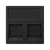 Адаптер для двух модулей Keystone, 2 модуля, черный, К45 Simon KB76/14 - фото 89801