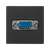 Розетка VGA HD15, черный, К45 Simon K100B/14 - фото 89805