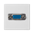 Розетка VGA HD15, белый, К45 Simon K100B/9 - фото 89806