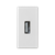 Розетка USB для передачи данных, 1 модуль, белый, К45 Simon K128B/9 - фото 89808