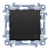 Выключатель проходной одинарный, черный матовый, SIMON10 - фото 93259