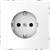 Розетка 220В со шторками, винтовой зажим, белый лотос, D-Life Merten MTN2400-6035 - фото 94028