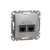Компьютерная розетка 2 х RJ45 кат. 5е UTP, алюминий, Sedna Design - фото 97026
