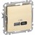 Розетка USB тип A+C 3A, 45W, береза, Sedna Design - фото 97068